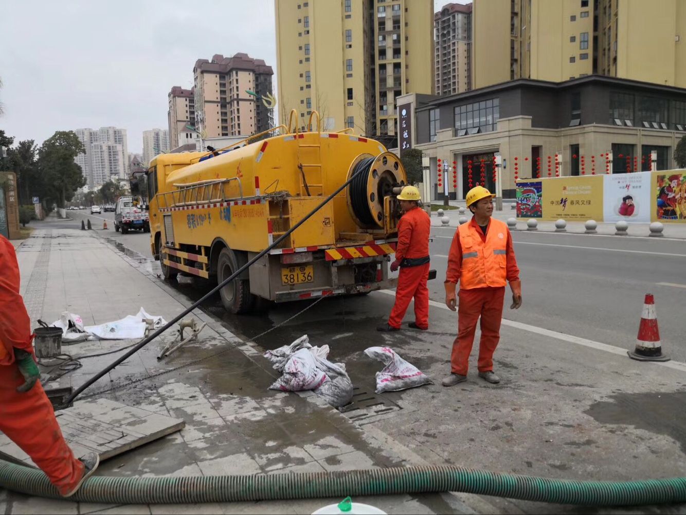 郭河镇排污管道清淤-管道清洗